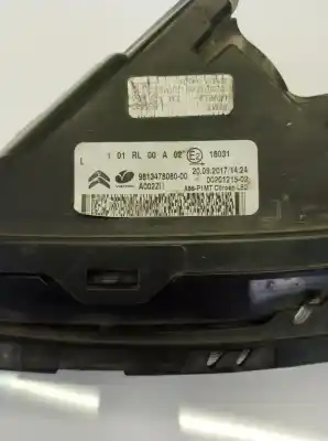 Second-hand car spare part left side light for citroen c3 * oem iam references 9813478080  9822790680