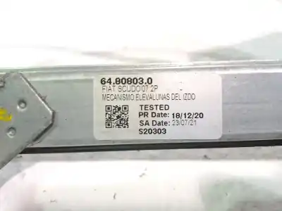 Second-hand car spare part driver left window regulator for citroen jumpy * oem iam references 64808030  