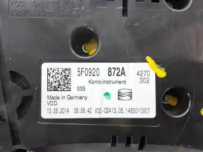 Peça sobressalente para automóvel em segunda mão quadrante por seat leon (5f1) seat leon cupra referências oem iam 5f0920872a  
