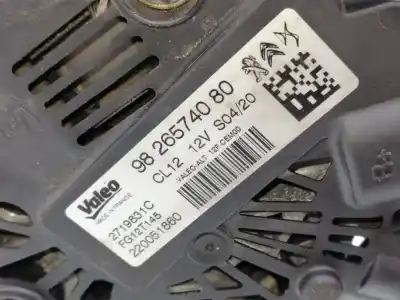 İkinci el araba yedek parçası ALTERNATÖR için CITROEN GRAND C4 SPACETOURER (3A_, 3E_)  OEM IAM referansları 9826574080  