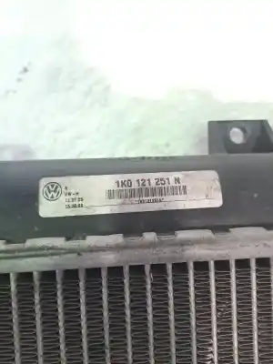 Second-hand car spare part Water Radiator for SEAT ALTEA (5P1) 1.9 TDI Gasóleo 2008 5P OEM IAM references 1K0121251BK  1K0121251N