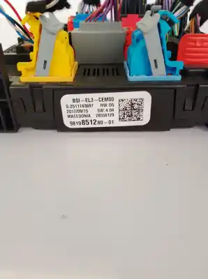 Second-hand car spare part fuse box unit for citroen c3 * oem iam references 1629087180  9819851280 - 981985128001