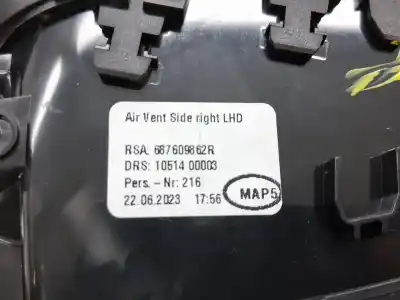 Peça sobressalente para automóvel em segunda mão grelha / difusor de ar por renault clio v 1.0 tce referências oem iam 687609862r  