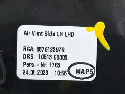Peça sobressalente para automóvel em segunda mão grelha / difusor de ar por renault clio v 1.0 tce referências oem iam 687613297r  