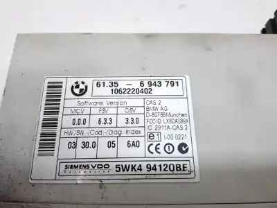 Peça sobressalente para automóvel em segunda mão módulo eletrônico por bmw 3 (e90) 325 i referências oem iam 61356943791  61359395657