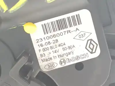Peça sobressalente para automóvel em segunda mão alternador por renault clio iv h4b b4 referências oem iam 231002243r  