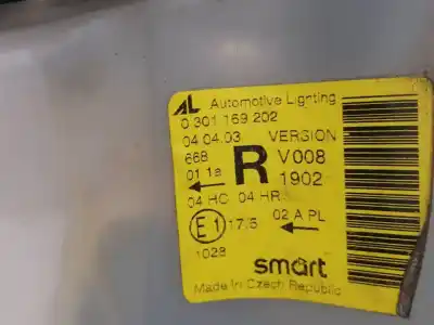 Piesă de schimb auto la mâna a doua FAR DREAPTA pentru SMART CABRIO  Referințe OEM IAM 301169202  Q0013466V001000000