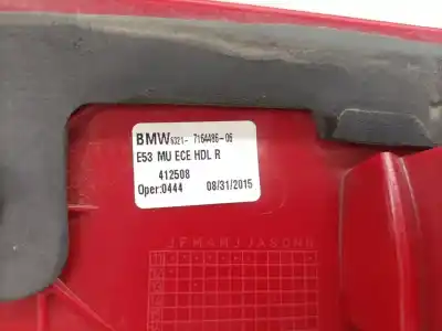Peça sobressalente para automóvel em segunda mão farolim interior traseiro direito por bmw x5 (e53) 3.0 d referências oem iam 7164486  716448606 - 412508