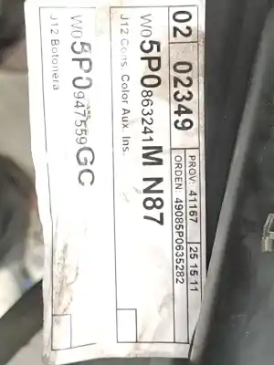 Pezzo di ricambio per auto di seconda mano console centrale per seat altea (5p1) * riferimenti oem iam 5p0863243e  