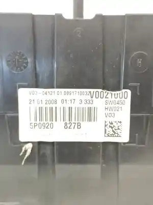 Peça sobressalente para automóvel em segunda mão quadrante por seat altea (5p1) * referências oem iam 5p0920827jx  