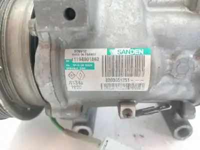 Peça sobressalente para automóvel em segunda mão compressor de ar condicionado a/a a/c por renault clio iii clio iii referências oem iam 8200651251  