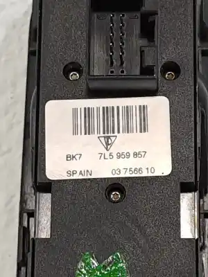 Second-hand car spare part left front power window switch for porsche cayenne (typ 9pa) s oem iam references 7l5959857  