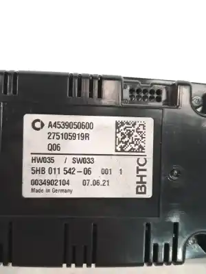 Peça sobressalente para automóvel em segunda mão comando de sofagem (chauffage / ar condicionado) por smart forfour 1 smart passion manual referências oem iam a4539050600  