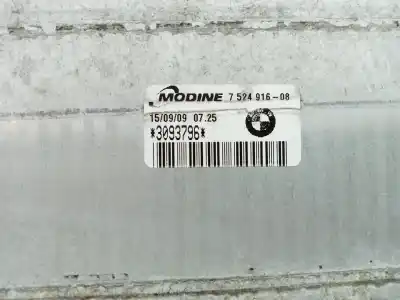 Peça sobressalente para automóvel em segunda mão intercooler por bmw serie 1 1 e81 manual referências oem iam 17517524916  7524916