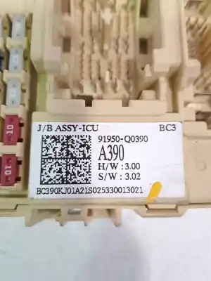 Second-hand car spare part fuse box unit for hyundai i20 active i20 active oem iam references 91950q0390  