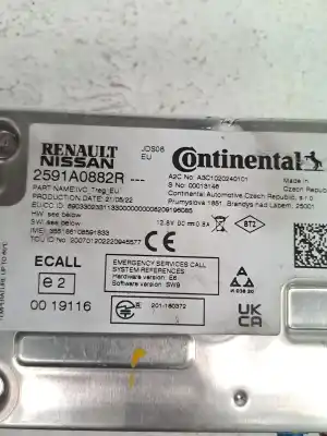 Second-hand car spare part electronic module for renault express iii renault oem iam references 2591a0882r  