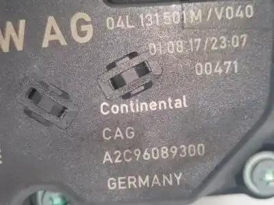 Peça sobressalente para automóvel em segunda mão BORBOLETA DE ADMISSÃO por SEAT LEON (5F1)  Referências OEM IAM 04L131501M  A2C96089300