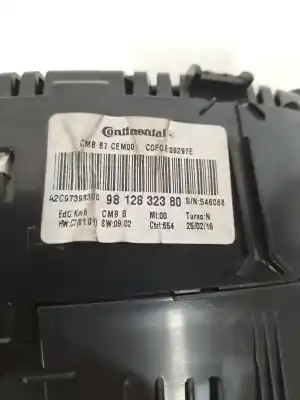 Pezzo di ricambio per auto di seconda mano pannello degli strumenti per citroen c4 cactus citroen c4 cactus riferimenti oem iam 9812832380  