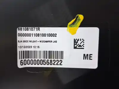 Peça sobressalente para automóvel em segunda mão porta luvas por renault clio v 1.0 tce referências oem iam 681081375r  