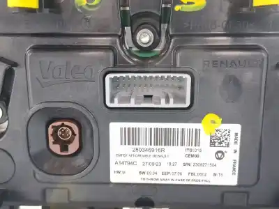 Second-hand car spare part multifunction display for renault clio v 1.0 tce oem iam references 280346916r  
