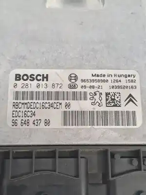 Pezzo di ricambio per auto di seconda mano centralina motore per citroen c3 picasso collection riferimenti oem iam 1943t0  