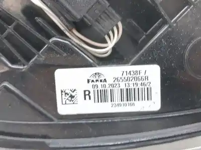 Second-hand car spare part right tailgate light for renault clio v 1.0 tce oem iam references 265502066r  