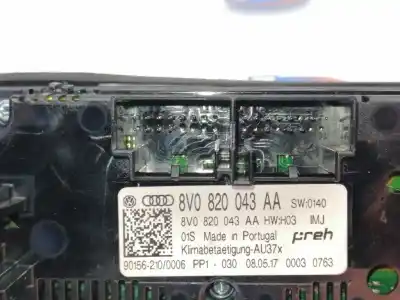 Pezzo di ricambio per auto di seconda mano controllo riscaldamento / aria condizionata per audi q2 (gab) basic riferimenti oem iam 8v0820043aa  