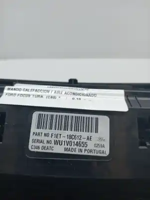 Peça sobressalente para automóvel em segunda mão comando de sofagem (chauffage / ar condicionado)  por ford focus turn. (cb8) titanium referências oem iam f1et18c612ae  