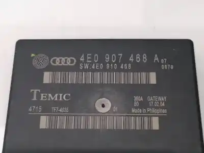 Second-hand car spare part electronic module for audi a8 (4e2) 3.0 tdi quattro oem iam references 4e0907468a  