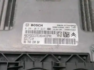 Peça sobressalente para automóvel em segunda mão centralina de motor uce por citroen c1 * referências oem iam 9676833080  0281017337