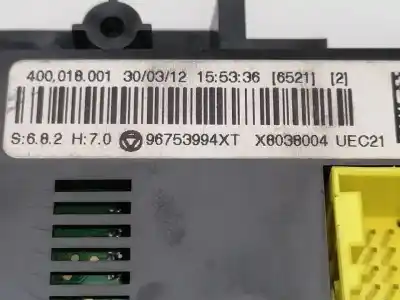 Peça sobressalente para automóvel em segunda mão comando de sofagem (chauffage / ar condicionado) por citroen c1 * referências oem iam 96753994xt  