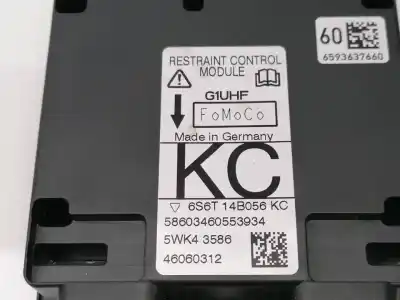 Peça sobressalente para automóvel em segunda mão centralina de airbag por ford fiesta (cbk) a9ja referências oem iam 1438907  6s6t14b056kc - 5wk43586