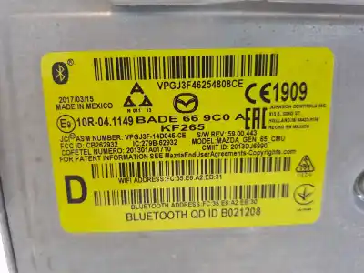 Second-hand car spare part multifunction display for mazda 2 lim. () hybrid oem iam references d23n611j0  bade669c0a