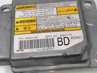 Peça sobressalente para automóvel em segunda mão centralina de airbag por chevrolet matiz s 52 cv / 38 kw referências oem iam 96801134  96801174