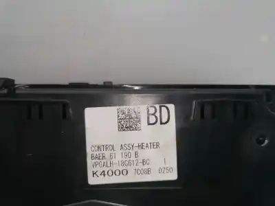 Peça sobressalente para automóvel em segunda mão comando de sofagem (chauffage / ar condicionado) por mazda 3 lim. () black tech edition referências oem iam baer61190b  k40007c08b0250 - vpgalh18c612bc