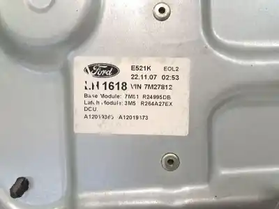 Peça sobressalente para automóvel em segunda mão elevador de vidros traseiro esquerdo por ford c-max (cb3) 1.6 tdci referências oem iam 1738647  
