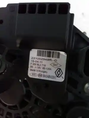 Peça sobressalente para automóvel em segunda mão alternador por dacia lodgy 1.6 cat (bivalent. gasolina / gpl) referências oem iam 231002949rd