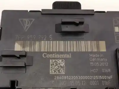 Second-hand car spare part electronic module for porsche cayenne (typ 9pa1) diesel oem iam references 7pp959792s  