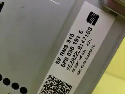 Автозапчасти б/у gps-навигационная система за seat leon (1p1) caxc ссылки oem iam 5p0035191e  