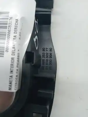 Peça sobressalente para automóvel em segunda mão puxador interior dianteiro direito por citroen c4 picasso * referências oem iam 9144g4  