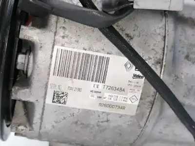 Peça sobressalente para automóvel em segunda mão compressor de ar condicionado a/a a/c por renault clio iv h4b b4 referências oem iam 926000734r  