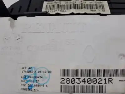 Peça sobressalente para automóvel em segunda mão quadrante por renault twingo 1.5 dci diesel fap referências oem iam 280340021r  7701071312 - 8200965920