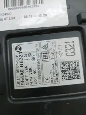 İkinci el araba yedek parçası elektronik modül için kia picanto (ja) g4lf oem iam referansları 954a0g6321  