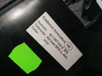 Peça sobressalente para automóvel em segunda mão porta luvas por audi q7 (4l) cas referências oem iam 4l1857035e  