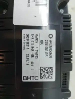 Peça sobressalente para automóvel em segunda mão comando de sofagem (chauffage / ar condicionado)  por smart forfour 1 smart passion manual referências oem iam a4539050600  