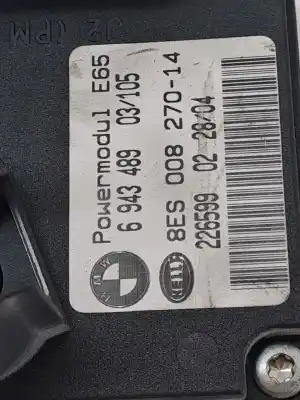 Second-hand car spare part electronic module for bmw serie 7 (e65/e66) 730ld 218 cv / 160 kw oem iam references 6943489  