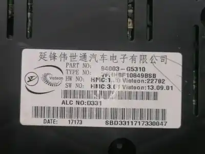 Peça sobressalente para automóvel em segunda mão quadrante por kia niro * referências oem iam 94003g5310  