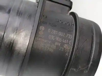 Peça sobressalente para automóvel em segunda mão medidor de massa de ar por audi a4 berlina (8e) a4 8e referências oem iam 03g906461c  0281002735