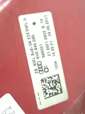 Second-hand car spare part left tailgate light for audi a8 (4n2/4n8) * oem iam references 4h0945095  