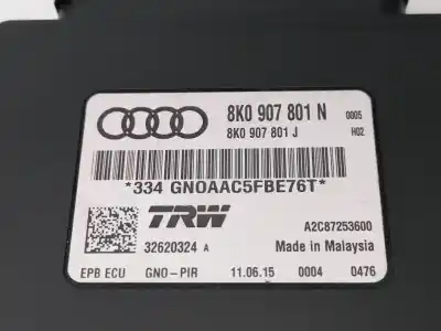 Peça sobressalente para automóvel em segunda mão centralina de ignição imobilizador por audi a4 avant (8e) a4 avant 8e referências oem iam 8k0907801n  a2c87253600